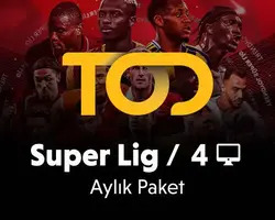 TOD TV Aylık Süper Lig Paketi - 4 Ekran