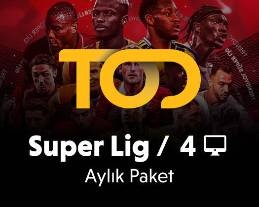 TOD TV Aylık Süper Lig Paketi - 4 Ekran