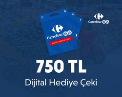 CarrefourSA 750 TL Dijital Hediye Çeki