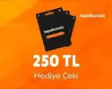 Hepsiburada 250 TL Hediye Çeki