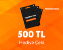 Hepsiburada 500 TL Hediye Çeki