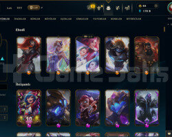 608 KOSTÜM 170K+ ÖZ UNRANKED EFSANE MAİLLİ HESAP