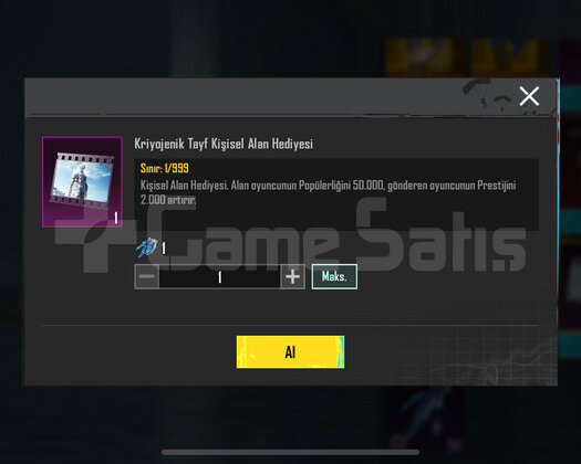 50k animasyonlu anlık teslim