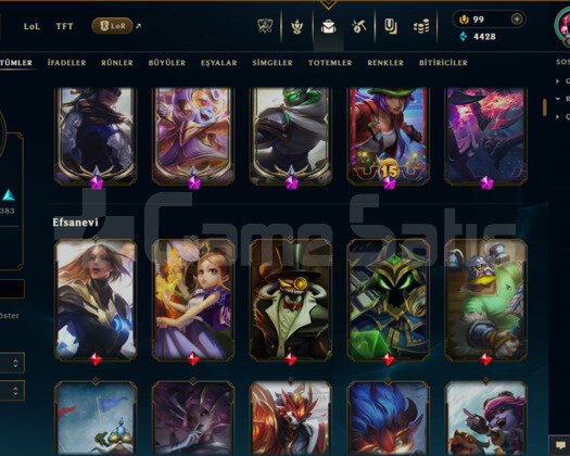 EUW / 993 LEVEL / 901 SKİN / FUL HERO +MAİL