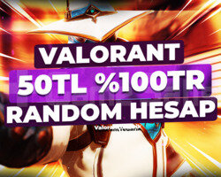 UVİP+ 50TL VALORANT TR RANDOM HESAP