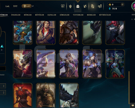 TR / 210 LEVEL / 27 SKİN / 93 HERO+75K ÖZ+MAİL