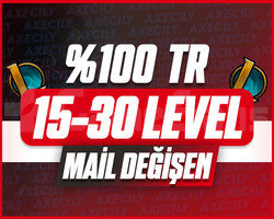 TR / 15-30 LEVEL / MAİL DEĞİŞEN / +10.000 SATIŞ