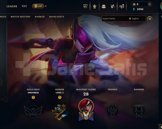 EUW Unranked | 7 Kostüm - 42 Hero | LoL Hesap