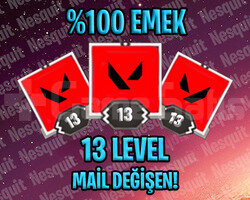 TR - 13 LEVEL - MAİL DEĞİŞEN - HESAPLAR!