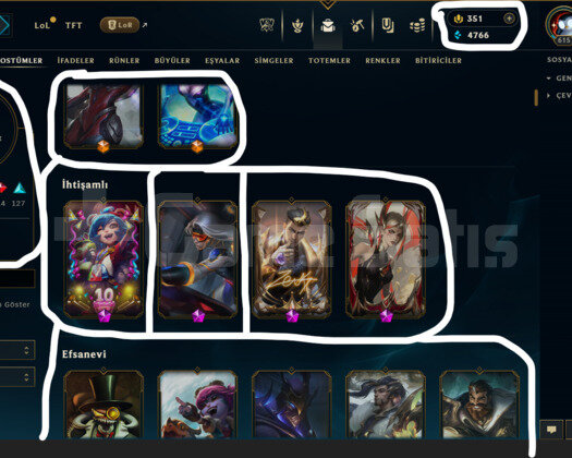 EUW / 615 LEVEL / 231 SKİN /+MAİL /+10.000 SATIŞ