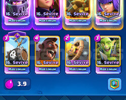 65 seviye 8 maxlı cr + 139 level bb12 coc