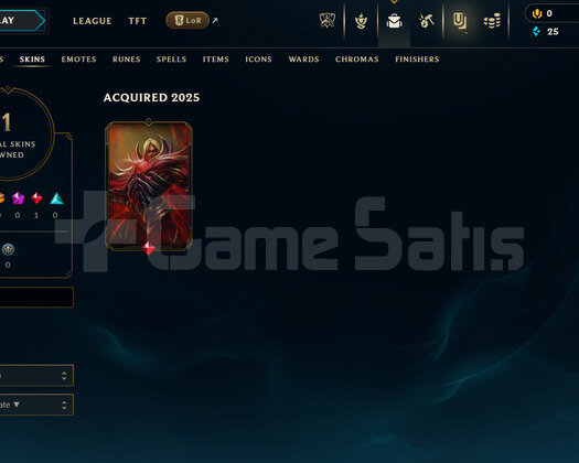 EUW Unranked | 1 Kostüm - 26 Hero | LoL Hesap