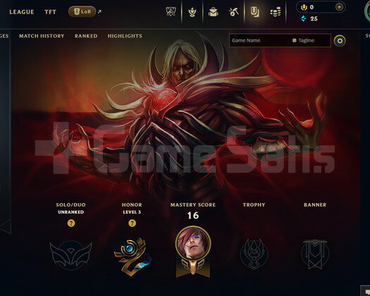 EUW Unranked | 1 Kostüm - 26 Hero | LoL Hesap