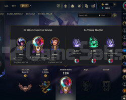 165 LVL + 58 SKİN + 137 HERO +BRONZ III