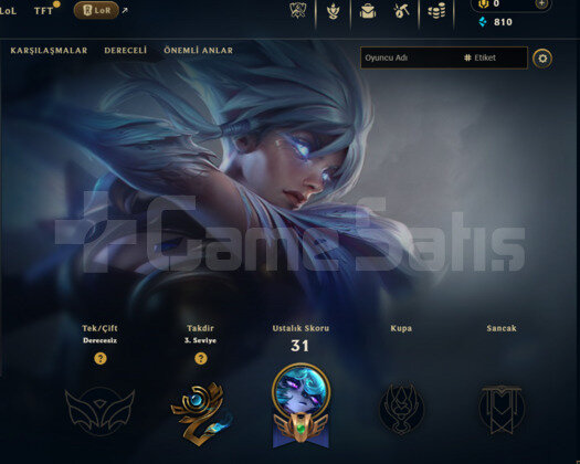 GEÇEN SEZON PLAT / DERECELİ HAZIR / UNRANKED