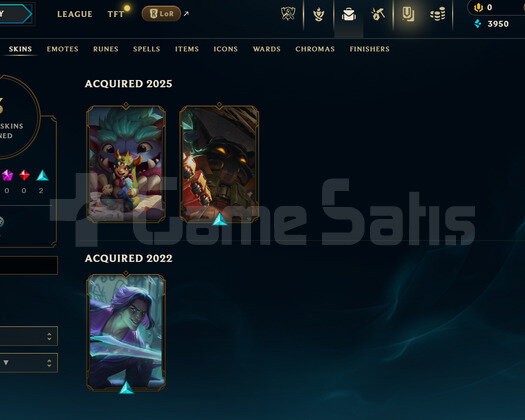 TR Unranked | 3 Kostüm - 22 Hero | LoL Hesap