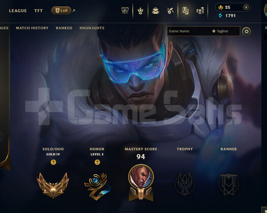 EUW Gold 4 | 9 Kostüm - 53 Hero | LoL Hesap
