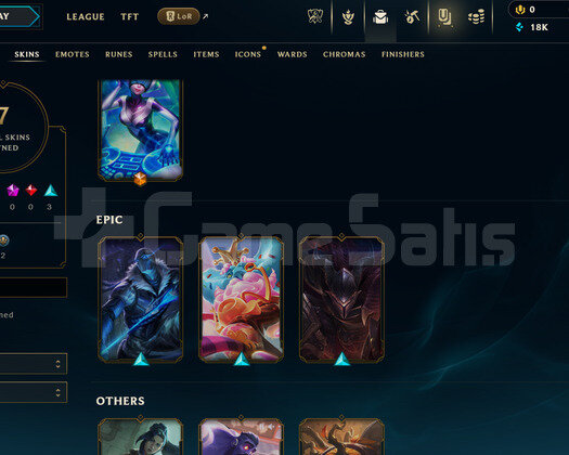 EUW Silver 4 | 7 Kostüm - 54 Hero | LoL Hesap