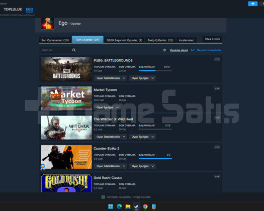 Steam  Hesap