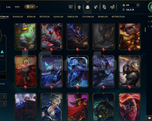 EUW / 178 LEVEL / 440 SKİN /+MAİL /+10.000 SATIŞ