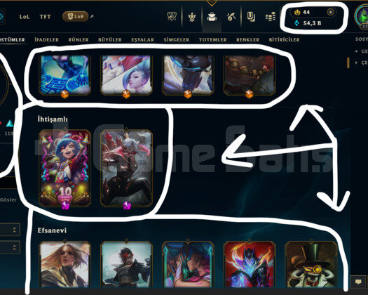 EUW / 178 LEVEL / 440 SKİN /+MAİL /+10.000 SATIŞ