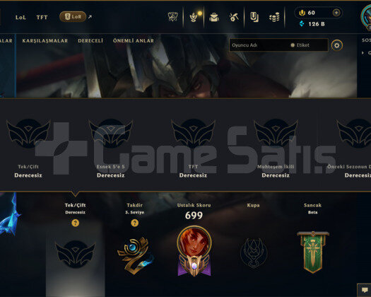 782 KOSTÜM 126K+ ÖZ 549 LVL EFSANE MAİLLİ HESAP