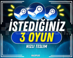 İSTEDİĞİNİZ 3 OYUN + GARANTİ + DESTEK