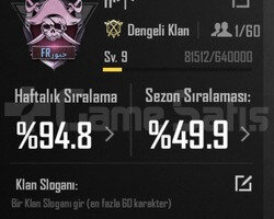 9 SV İSİM AKTİF KLAN SERİ TESLİMAT NOKTASI