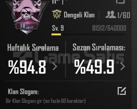 9 SV İSİM AKTİF KLAN SERİ TESLİMAT NOKTASI
