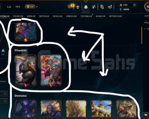 EUW / 86 LEVEL / 55 SKİN /+MAİL /+10.000 SATIŞ