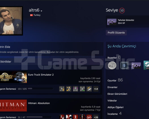 6 Yıllık Steam Hesabım Satılık