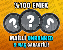 TR + UNRANKED + 5 MAÇ + MAİL DEĞİŞEN!