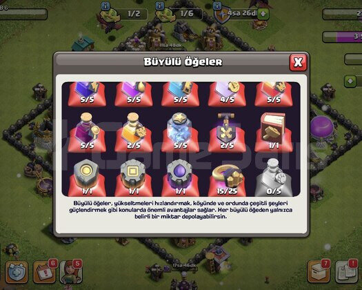 4 DESTANSI EKİPMAN + BOL BÜYÜLÜ + DEKORLU HESAP