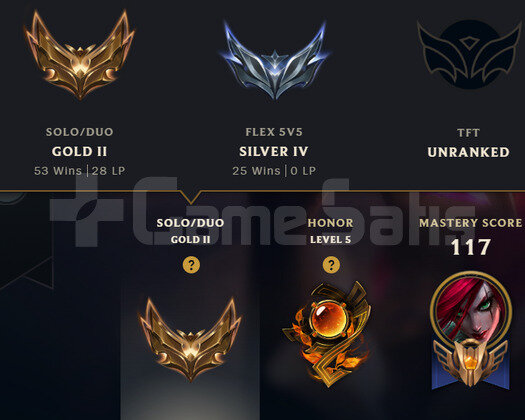 katarina main irelia akali skinli gold hesap