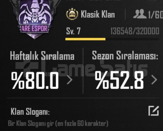 7.5 SV İSİM AKTİF KLAN SERİ TESLİMAT NOKTASI