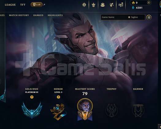 EUW Plat 3 | 6 Kostüm - 35 Hero | LoL Hesap