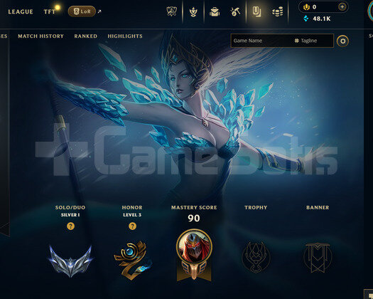 TR 66 WR Silver 1 | 1 Kostüm - 48K Mö | LoL Hesap