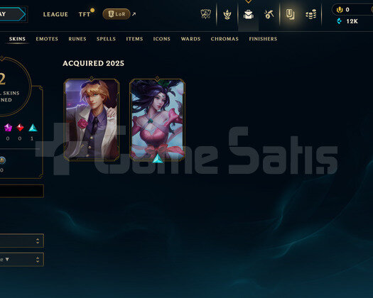 TR 76 WR Silver 1 | 2 Kostüm - 12K Mö | LoL Hesap