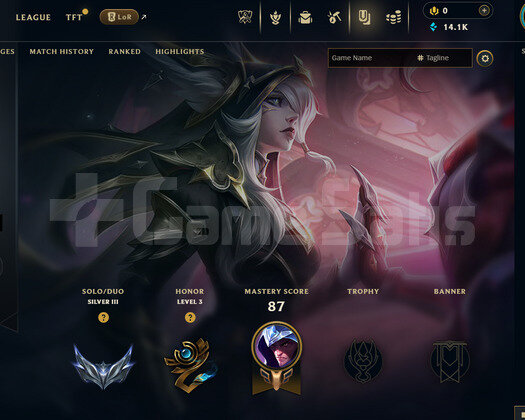 TR 71 WR Silver 3 | 2 Kostüm - 14K Mö | LoL Hesap