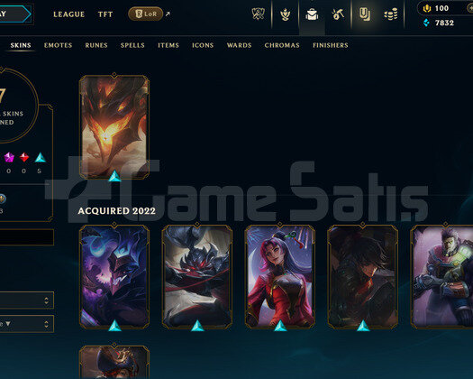 EUW Unranked | 7 Kostüm - 53 Hero | LoL Hesap