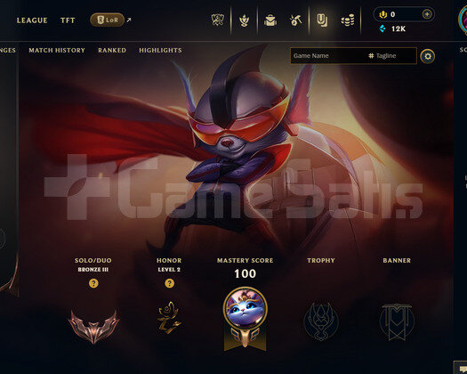 TR 66 WR Bronz 3 | 1 Kostüm - 12K Mö | LoL Hesap