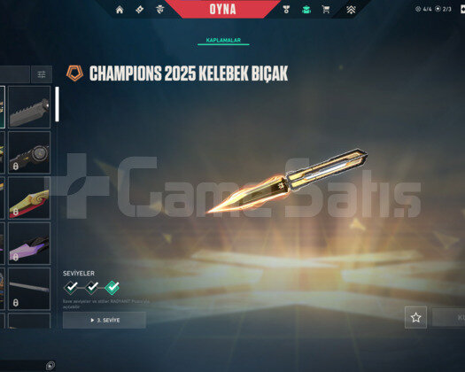 0 HESAP CHAMPİONS SET BIÇAK + VANDAL