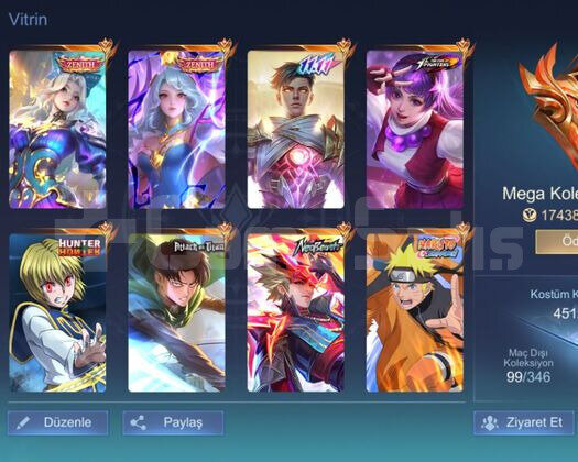 MOBİLE LEGENDS 8 YILLIK HESAP