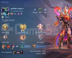 MOBİLE LEGENDS 8 YILLIK HESAP