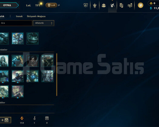 26 LVL TR 10 Skin Ganimetli Unranked uygun hesap