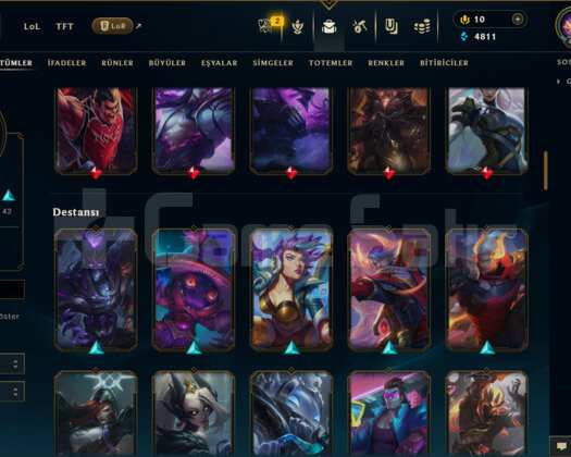 EUW / 454 LEVEL / 98 SKİN /+MAİL /+10.000 SATIŞ
