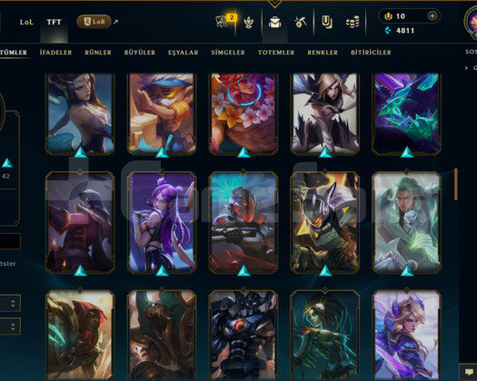 EUW / 454 LEVEL / 98 SKİN /+MAİL /+10.000 SATIŞ