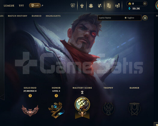EUW Bronz 2 | 1 Kostüm - 20K Mö | LoL Hesap
