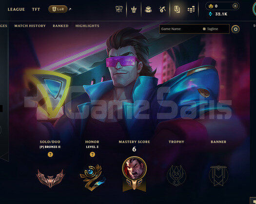 EUW Bronz 2 | 4 Kostüm - 32K Mö | LoL Hesap