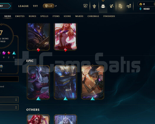 EUW Bronz 1 | 7 Kostüm - 49 Hero | LoL Hesap